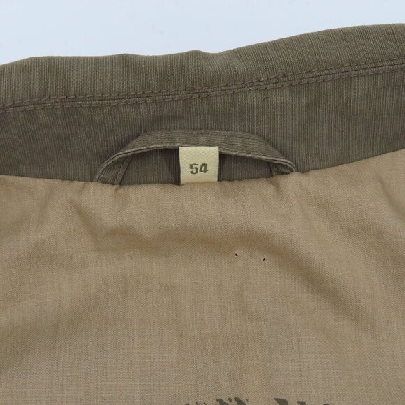 Adventure & Travel Men 54 Khaki Green Long Sleeve Collar Button Jacket Coat A&T - Picture 9 of 14